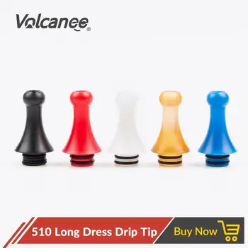 

Volcanee 510 Vape Mouthpiece Drip Tip for V8 Baby RTA Vape Tank Atomizer 510 Thread Ecig Vaporizer Atomizer Kit