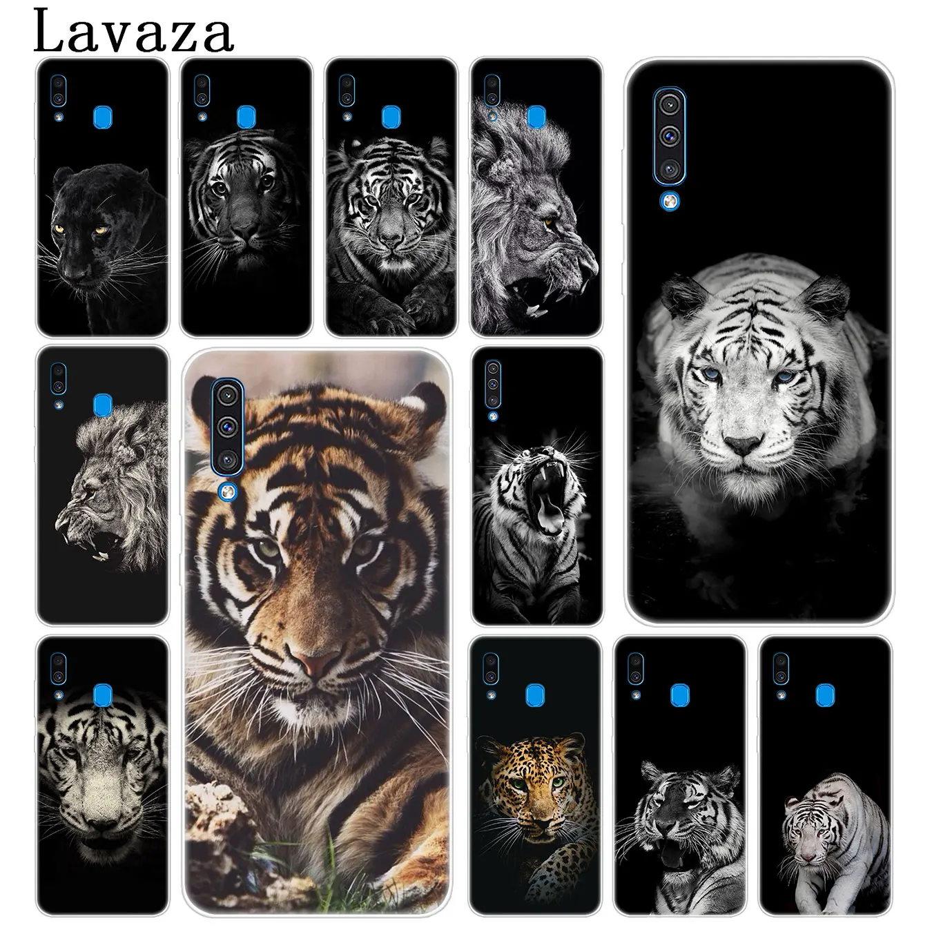 Тигром львом черного цвета с леопардовым принтом сатиновая юбка-американка пантера чехол для телефона для samsung Galaxy A70 A60 A50 A40 A30 A20 A10 M10 M20 M30 M40 A20e
