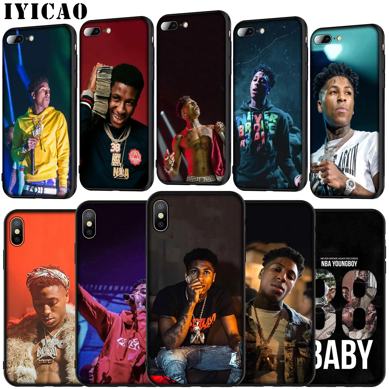 Мягкий силиконовый чехол YoungBoy Never Broken Again Hot singer для iPhone 11 Pro XR X XS Max 6 6S 7 8 Plus 5 5S SE