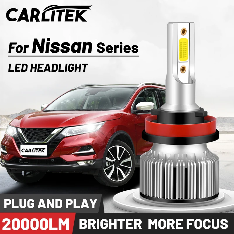 CARLITEK H1 H7 H4 H11 светодиодный головной светильник 12 В Высокая яркость 9006 9005 H8 H9