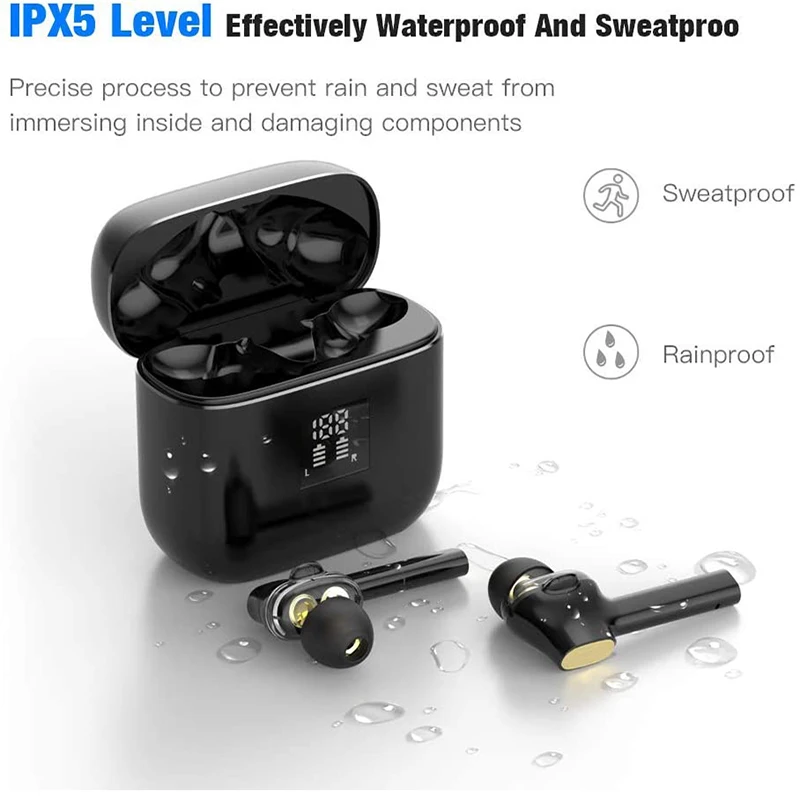 

TWS07 Wireless Bluetooth Headphones Dual Drive Dynamic Airoha 5.0 Earphone Mini Headset In Ear Earbuds For Phone With Microphone