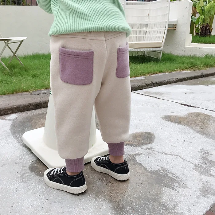 winter children plus trousers boys and girls casual warm pants