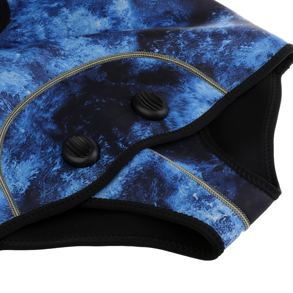 Mens Camo 3mm Neoprene Two-Piece Wetsuits Scuba Dive Surf Spearfishing Water Sports Wetsuit 