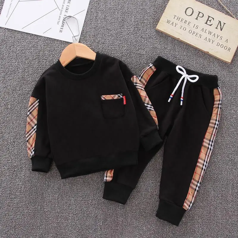 

Childrenswear BOY'S Autumn Korean-style Leisure Suit Children Spring And Autumn Two-Piece Set 1-3 Years Old 4 Small CHILDREN'S W