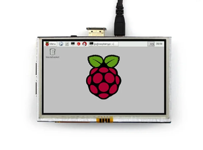 5 дюймов Raspberry Pi HDMI сенсорный экран для Raspberry Pi 3B+/4B ЖК-дисплей с Raspberry Pi 3 или 4 поколения адаптеров