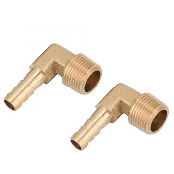 

brass pipe connection 2pc/set G3/8 Male Thread Brass Elbow Hose Barb Coupling Connector Joint Adapter Fitting Quick couplings