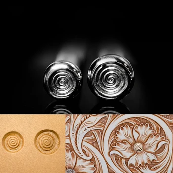 

hard stainless steelleather Embossing Tools Stamping Leathercraft Punch Carving Working Logo Heart Flower Weave Pattern 2 shape