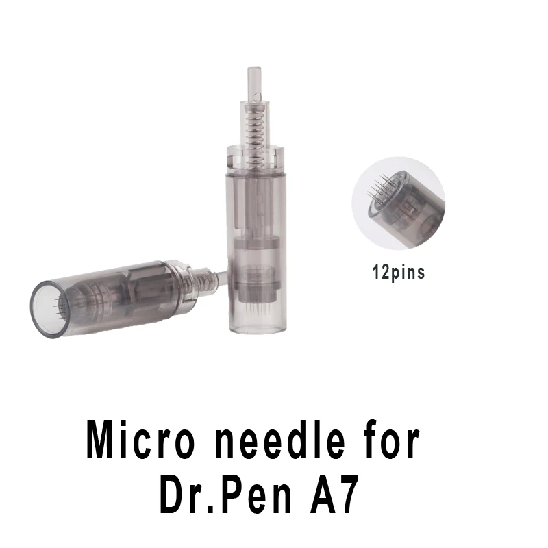 6 видов 12/24/36/42Pin нано-игловой картридж для Дерма ручка Dr.Pen A7 ULTIMA A7 электрическая Дерма авто микро иглой, анти-старение - Габаритные размеры: 12pins