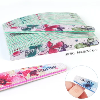 

25pc Professional Nail Files Sanding Block Buffer For Manicure Flower Image Gel Nail Polish Files Nail Art Pedicure Tools LA1521