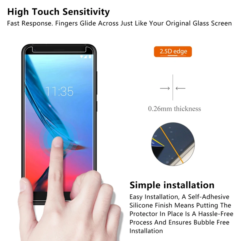Переднее стекло для zte Blade V7 Lite V6 V Plus закаленное стекло для zte Nubia V9 Vita V8 Mini Закаленное стекло на V7 Max V8 Pro