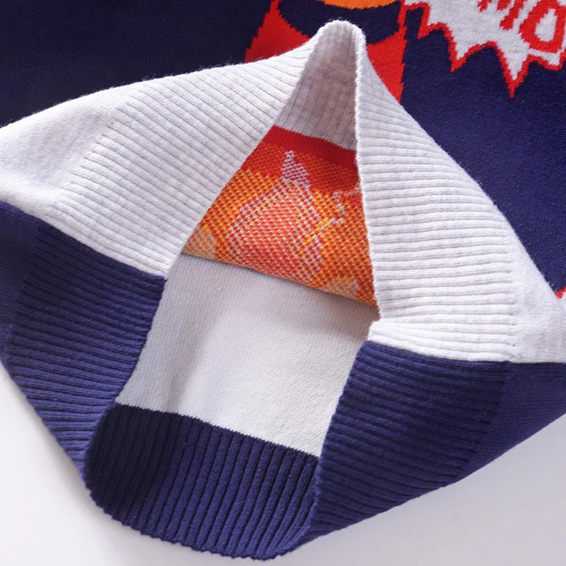 

Cartoon Rocket Kids' Sweater 2019 Autumn New Style BOY'S Pullover Crew Neck Sweater 6-Year-Old Baby Sweater