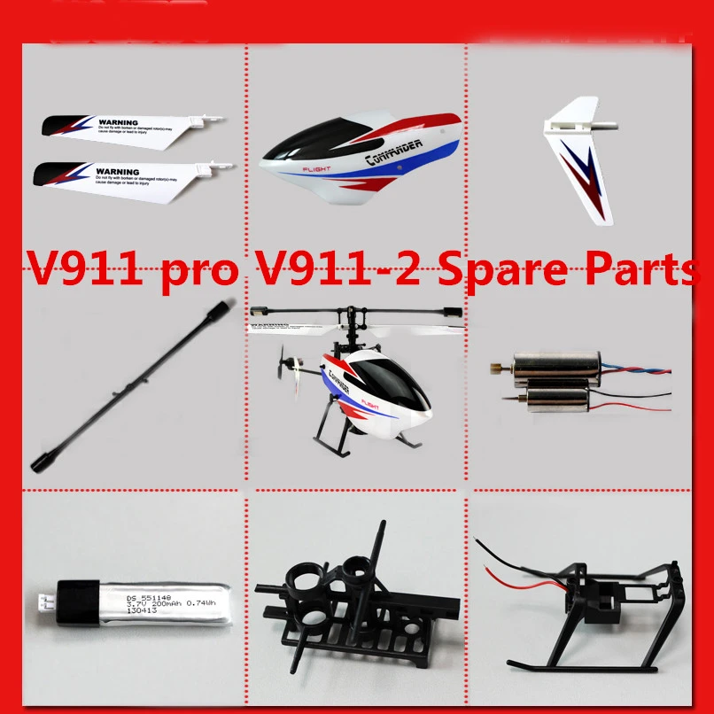Spare Parts Helicopter Wltoys V911 Wltoys Helicopter Parts V911 Pro