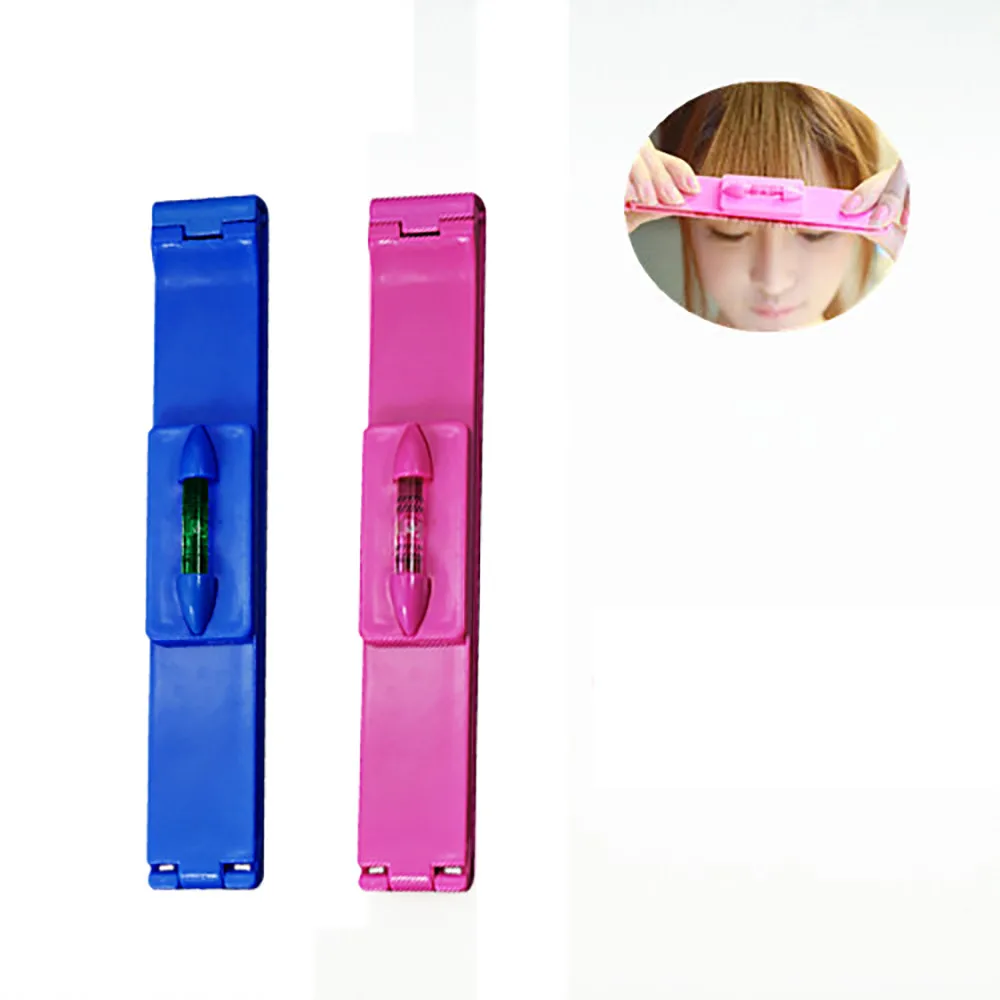 Recortador de pelo con flecos para mujer, herramienta de corte de moda, guía de nivel de corte de pelo de flecos para capas, accesorios para el cabello, 1 ud.