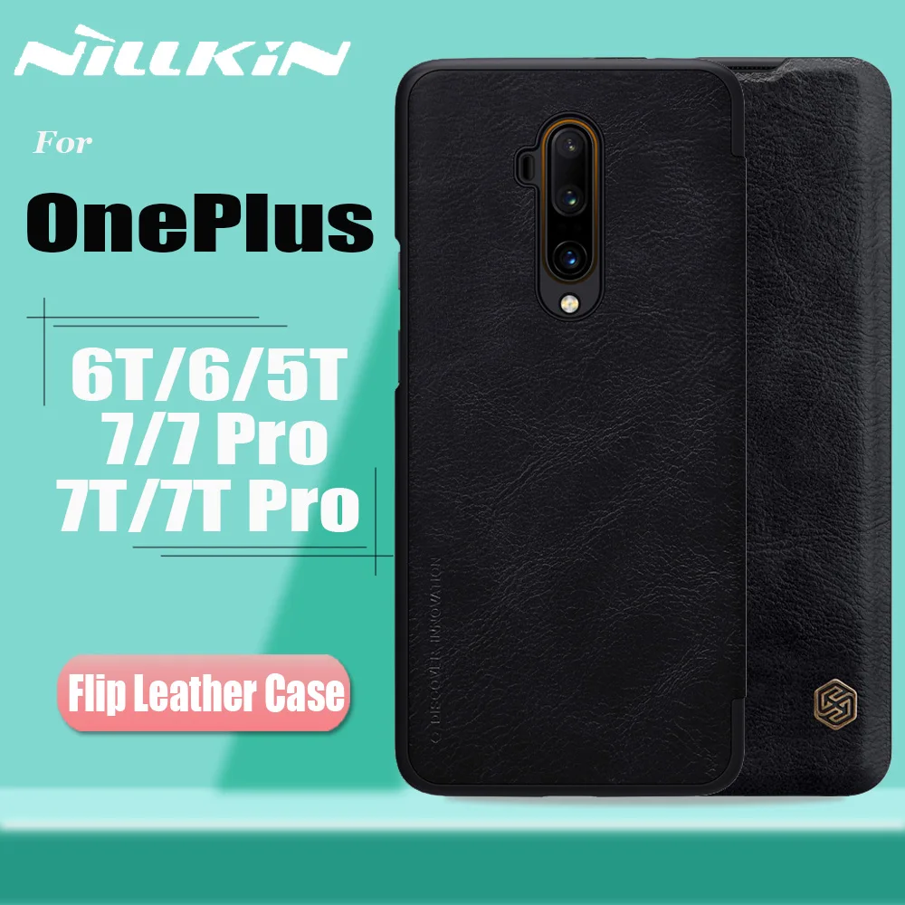 Чехол для Oneplus 7T Pro, чехол для OnePlus 7 Pro, чехол s Nillkin из натуральной мягкой искусственной кожи, чехол-книжка для OnePlus 7T 7 6 T, чехол