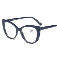 Новая мода темперамент классические очки для чтения персонализированные Алмазная коробка очки для чтения женские трендовые дикие дорожные очки для вечеринки