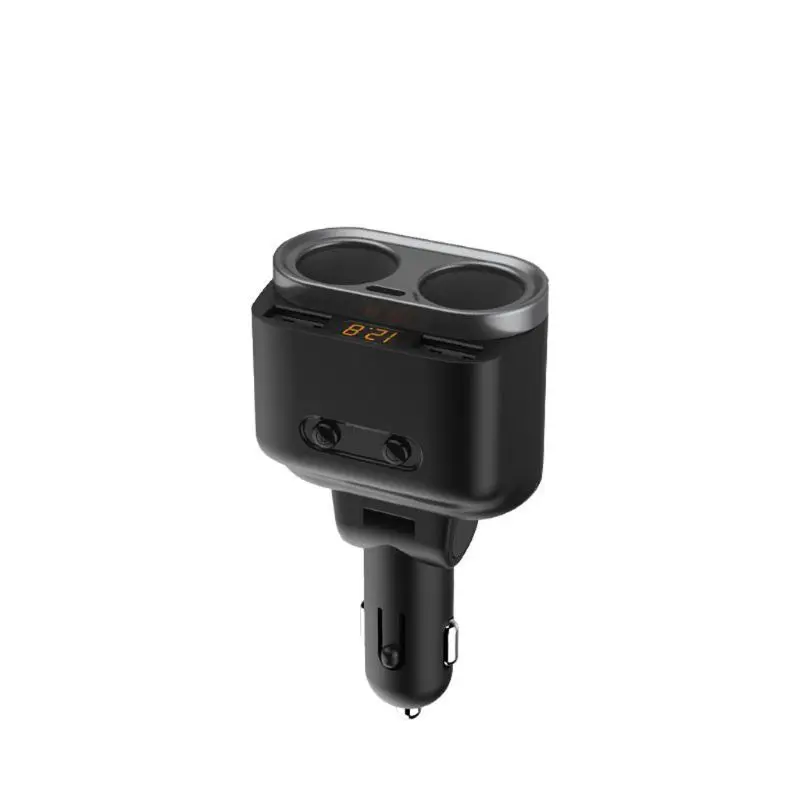 12 В двойной usb type C автомобильный прикуриватель разветвитель розетка с переключателем СВЕТОДИОДНЫЙ монитор напряжения автомобильное зарядное устройство адаптер дропшиппинг