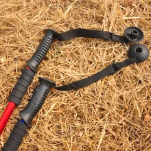 Сверхкороткий Портативный 3 физиотерапевтическое оборудование, 4-секционный Регулируемый прямая ручка ледоруба Алюминий сплав тростника альпеншток Пеший Туризм стержень