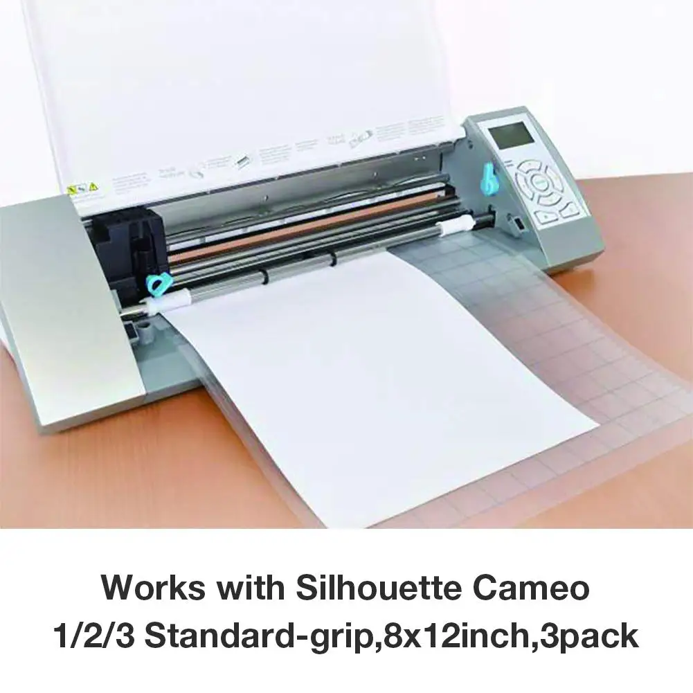 3 шт. сменный коврик для резки прозрачный липкий коврик с измерительной сеткой 8 на 12 дюймов для silhouette Cameo плоттер