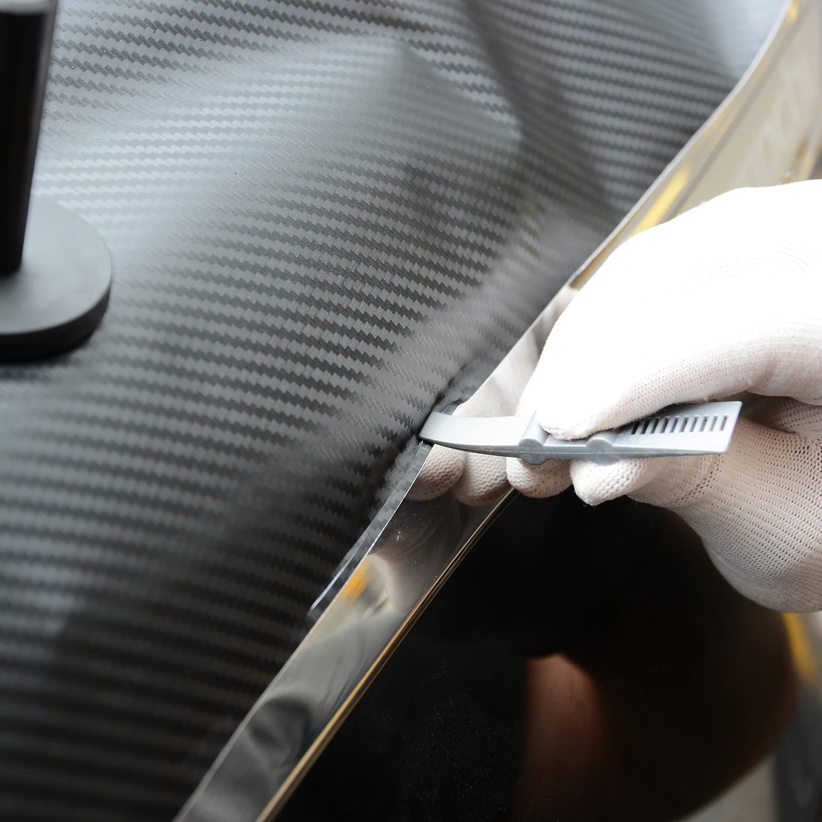 EHDIS 3pcs Carbon Fiber Vinyl Wrap Scraper Kit Window Tint Foil Film Install Squeegee Car Cleaning Sticker Remover Styling Tools