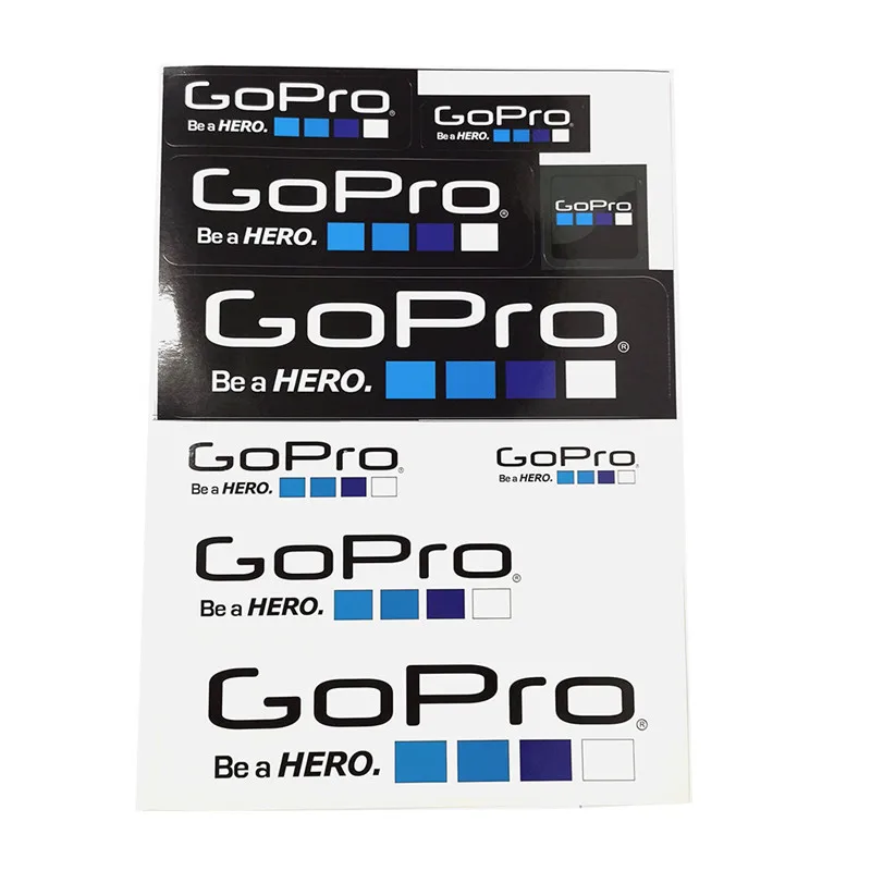 9 шт значок Логотип наклейки DIY этикетка клейкая наклейка для Gopro Hero Спортивная