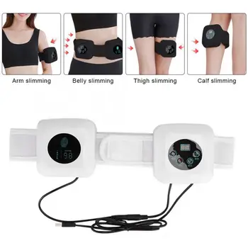 

Electric Vibration Fitness Digital Slimming Belt Waist Massager Fitness Belt Lose Weight Body Building Waist Traning Belt