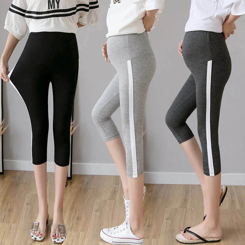 

2019 New Style Fashion Mom Fashion Outer Wear Leggings for Pregnant Woman Thin New Products Slim Fit Elasticity Pregnant Women P