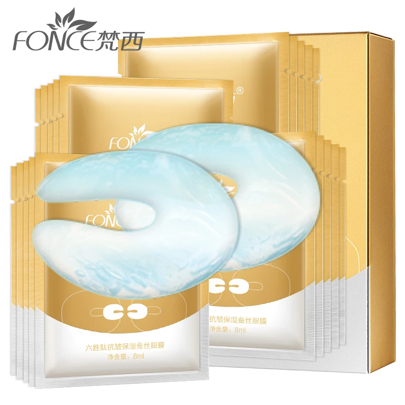 Fonce Korea Hexapeptide Anti-Wrinkle And Moisturizing Silk Eye Fade Eye Lines Bags Under The Eyes Dark Circles 10 Piecess