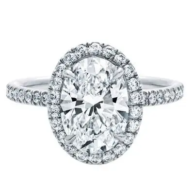 

TR520 style 2 Carat Oval ring Lovely Synthetic Gem Engagement Ring Rings for women