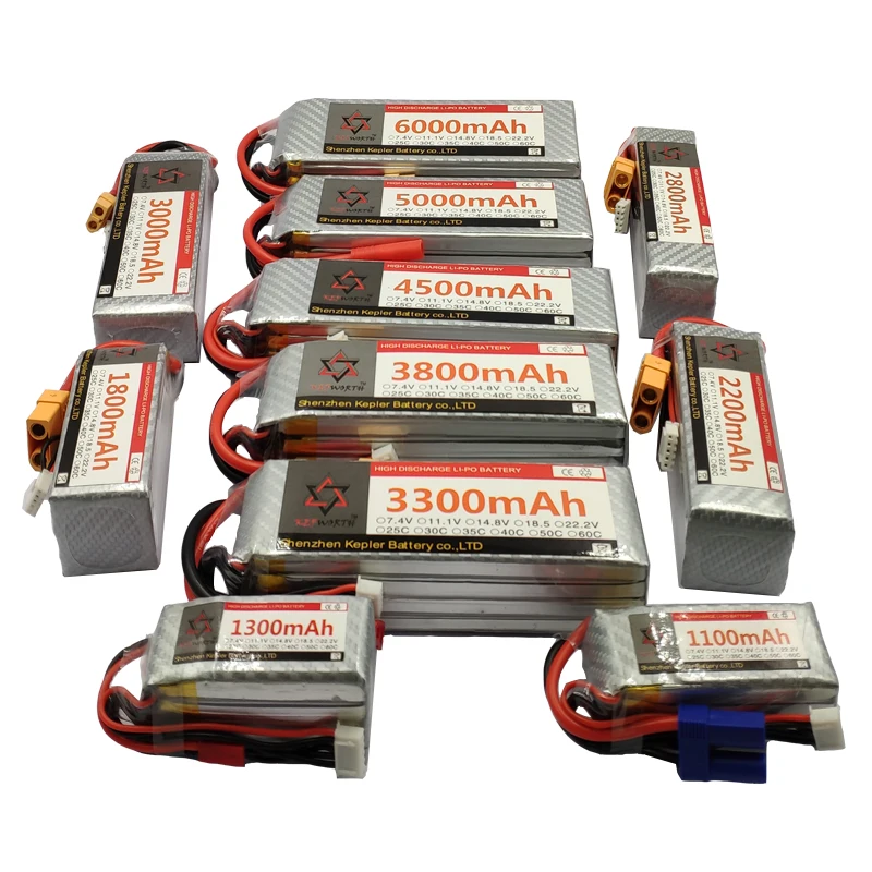 3S 4S провод с силикатной гелевой Батарея 11 1 V 14 8 1800 2200 5200 6000 мА/ч 35C 60C для