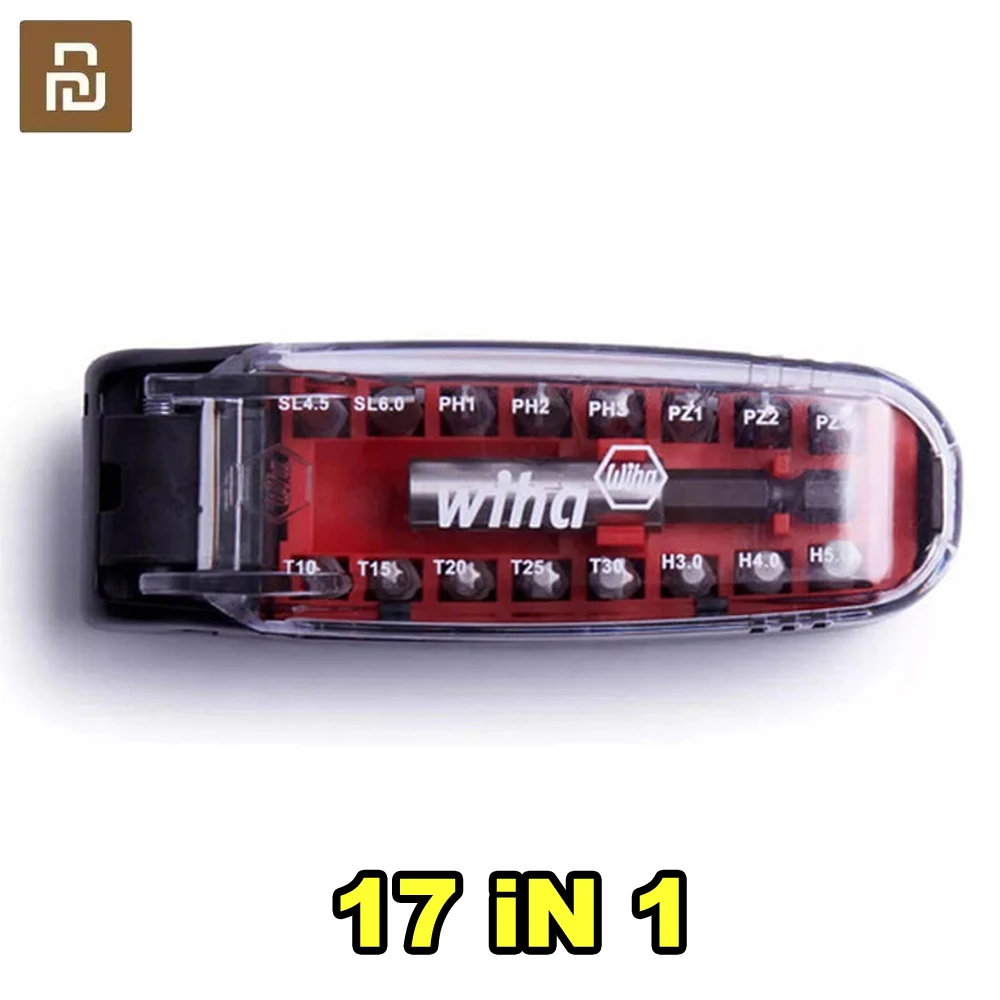 Youpin Wiha отвертка Kit17 в 1 биты гаечный ключ Магнитный крокодил Рот портативный инструмент для