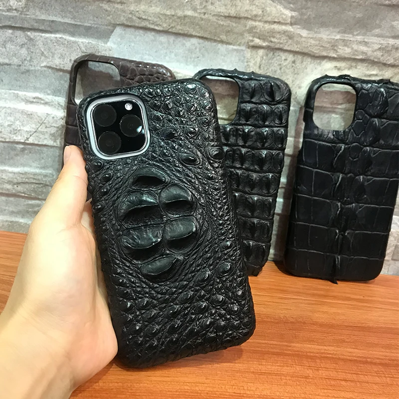 Роскошный чехол из натуральной крокодиловой кожи для Apple iPhone 11/Pro/Max противоударный защитный чехол для телефона задняя крышка оболочка