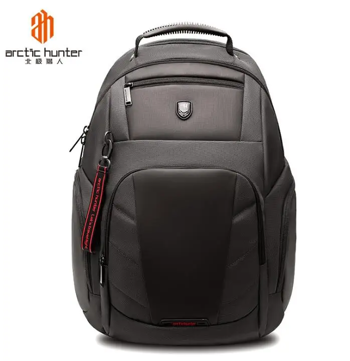 ArcticHunter High Capacity Men Anti Theft 15.6 inch Laptop Backpack Male USB Charging Waterproof Bag Business Casual Travel Bag - Цвет: Gray