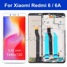 5.45 inch For Xiaomi Redmi 6A LCD Display Touch screen For Redmi 6 Digitizer Assembly With Frame Replacement 10 Touch AA Quality