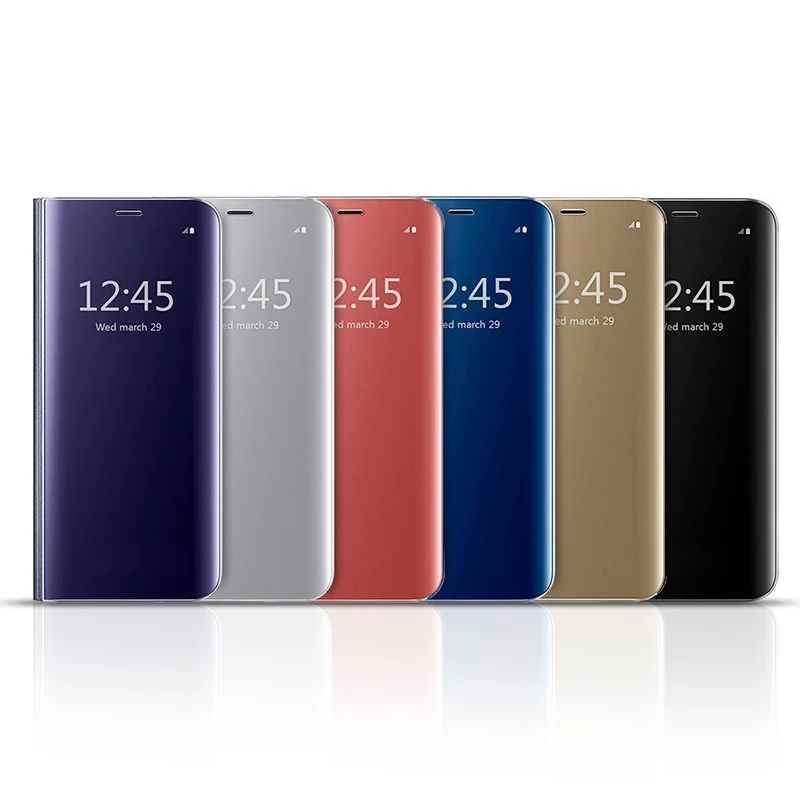 Роскошный умный зеркальный флип-чехол для samsung Galaxy S10 S10+ Plus кожаный чехол для телефона samsung S10 Galaxy S10Plus S10Plus