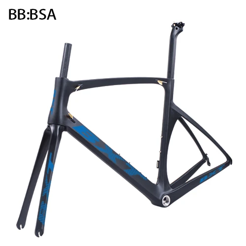 700C дороги углерода BSA bicicletas карбоновые рамы Di2 механический дорожный велосипедные шлемы 49/52/54/56 см - Цвет: bxt blue logo