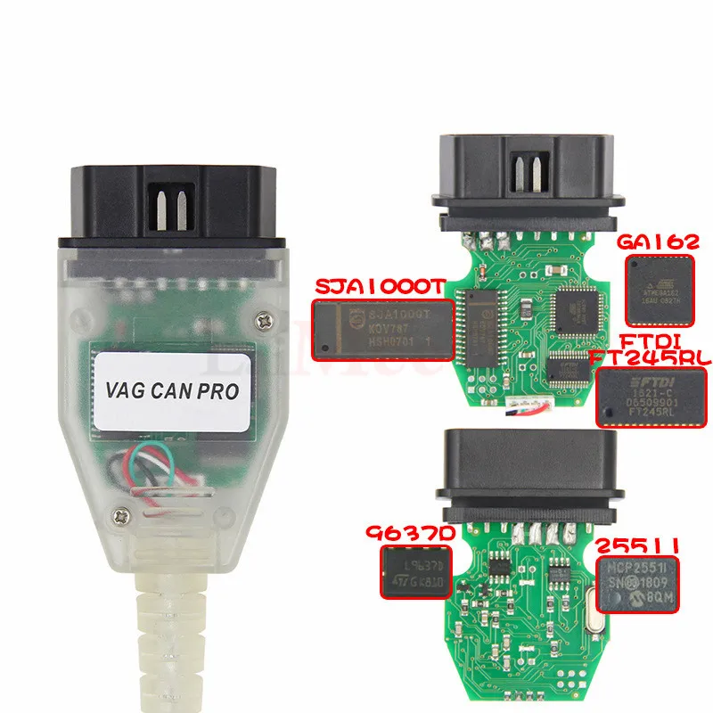VAG CAN PRO V5.5.1 with FTDI FT245RL OBD2 Diagnostic Interface with Dongle Support Can Bus UDS K Line USB for VW AUDI Skoda Seat (1)