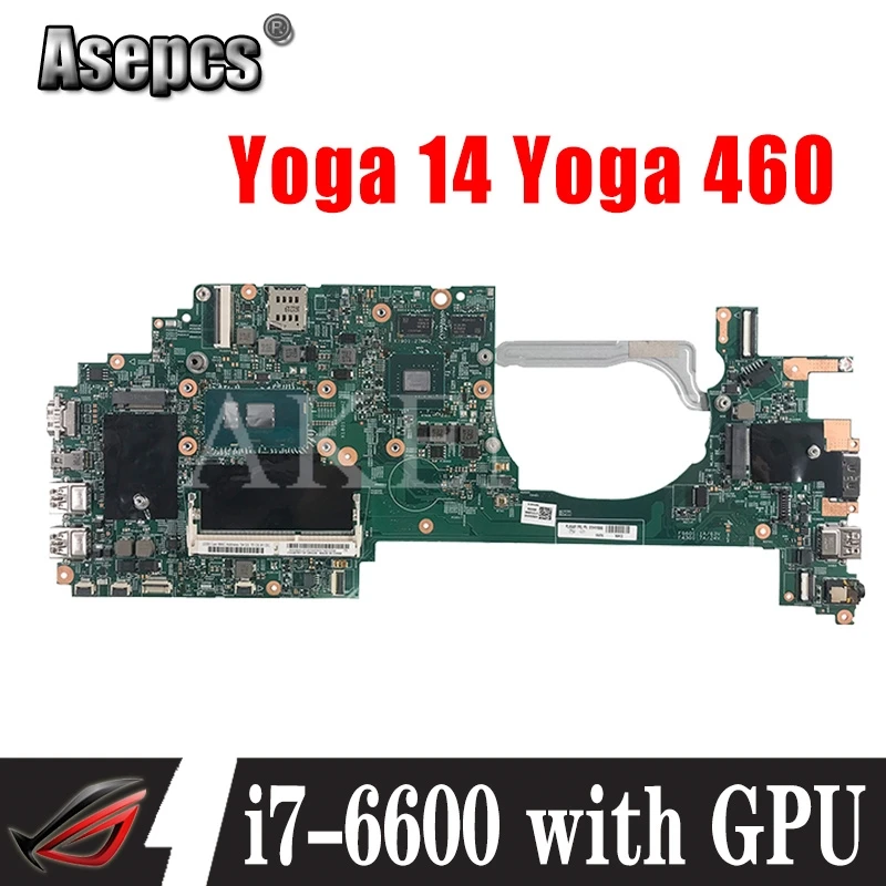 448.05106.0021 материнская плата для For Lenovo ThinkPad P40 YOGA 460 ноутбука процессор i7 6600U 2G
