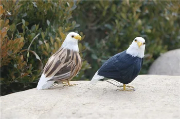 

mini cute real life eagle model plastic&feathers eagle doll toy gift about 11cm xf3010