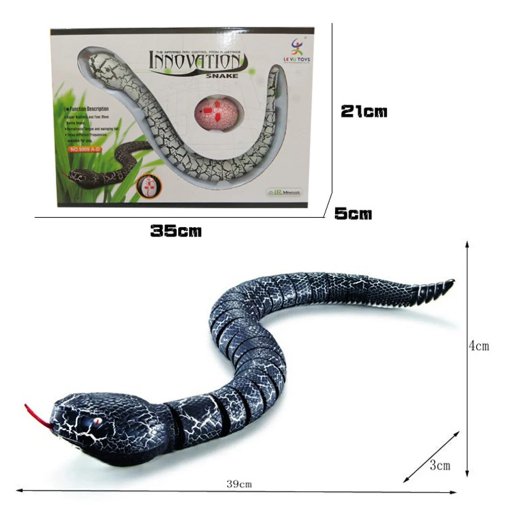RC змея практичные шутки игрушки креативное моделирование Электронное Дистанционное управление животное трюк ужасающий озорной шалость Подарочная модель