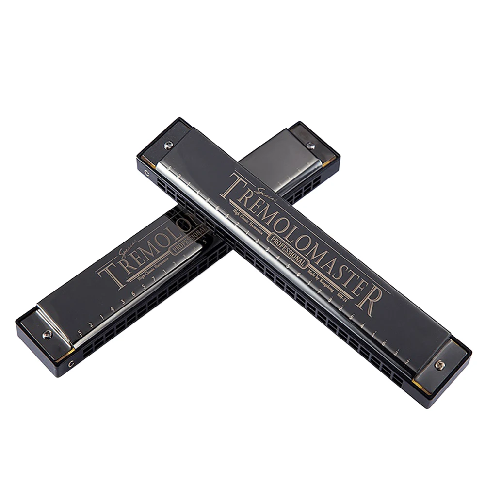 24 Отверстия TREMOLO Master Губная гармошка стильный C тон черный рот органная арфа для профессионального игрока начинающих студентов детей взрослых