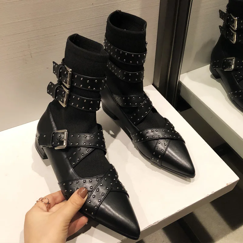 Ботинки в стиле панк; женские зимние ботинки до середины икры; Botas Mujer; chaussures femme; удобные мотоботы с пряжкой; модная женская обувь; Zapatos De Mujer Ботинки в стиле панк; женские зимние ботинки до середины икры; Botas Mujer; chaussures femme; удобные мотоботы с пряжкой; модная женская обувь; Zapatos De Mujer