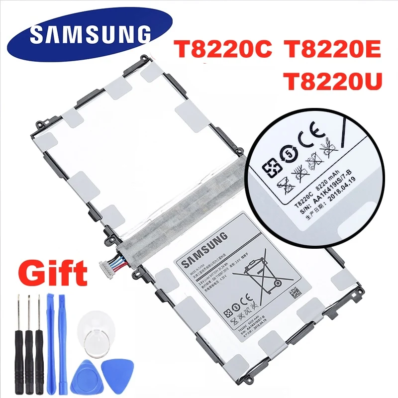 SAMSUNG Оригинальный планшет T8220E T8220C T8220U батарея 8220 мАч для Samsung GALAXY Note 10 1 вкладка Pro