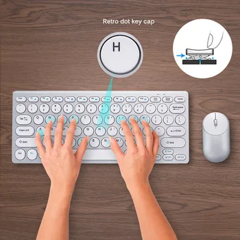 

keyboard mouse set 2.4G Wireless 79 keys Keyboard Mute 1200DPI Mouse With USB Receiver For Desktop Computer PC Laptop