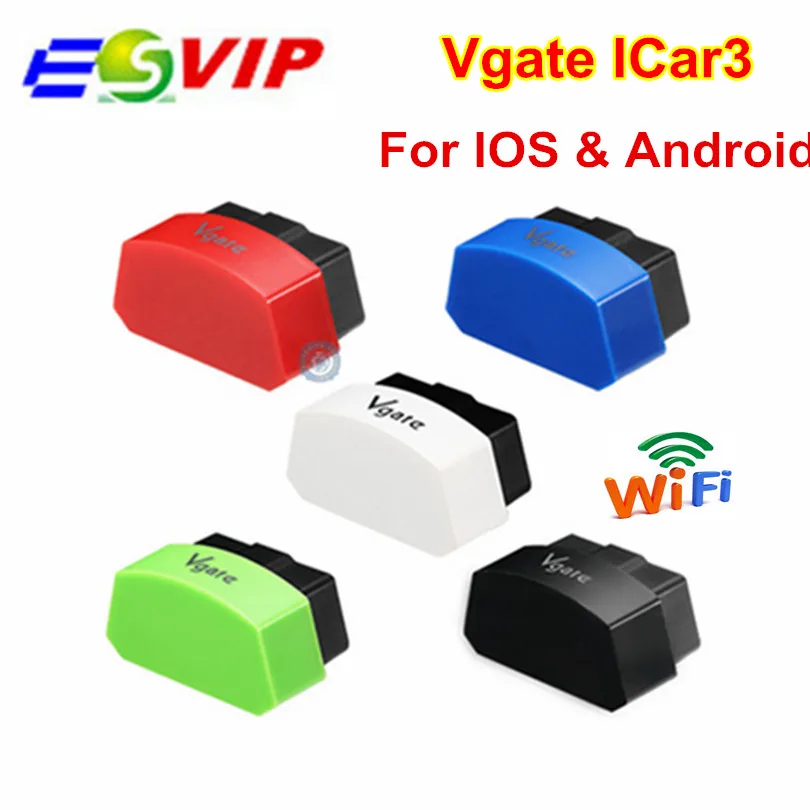 20 шт. DHL Vgate iCar3 ELM327 obd2 wifi Автомобильный сканер для диагностики инструмент Авто сканер easydiag лучше, чем Elm 327 V1.5 Wi-Fi