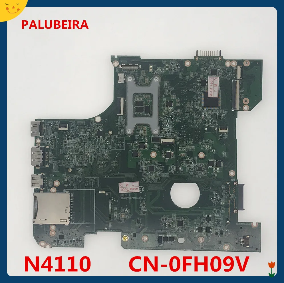 PALUBEIRA CN-0FH09V 0FH09V FH09V для Dell Inspiron 14R N4110 DA0V02MB6G0 DA0V02MB6E1 Материнская плата ноутбука HM67 DDR3 HD GMA графический