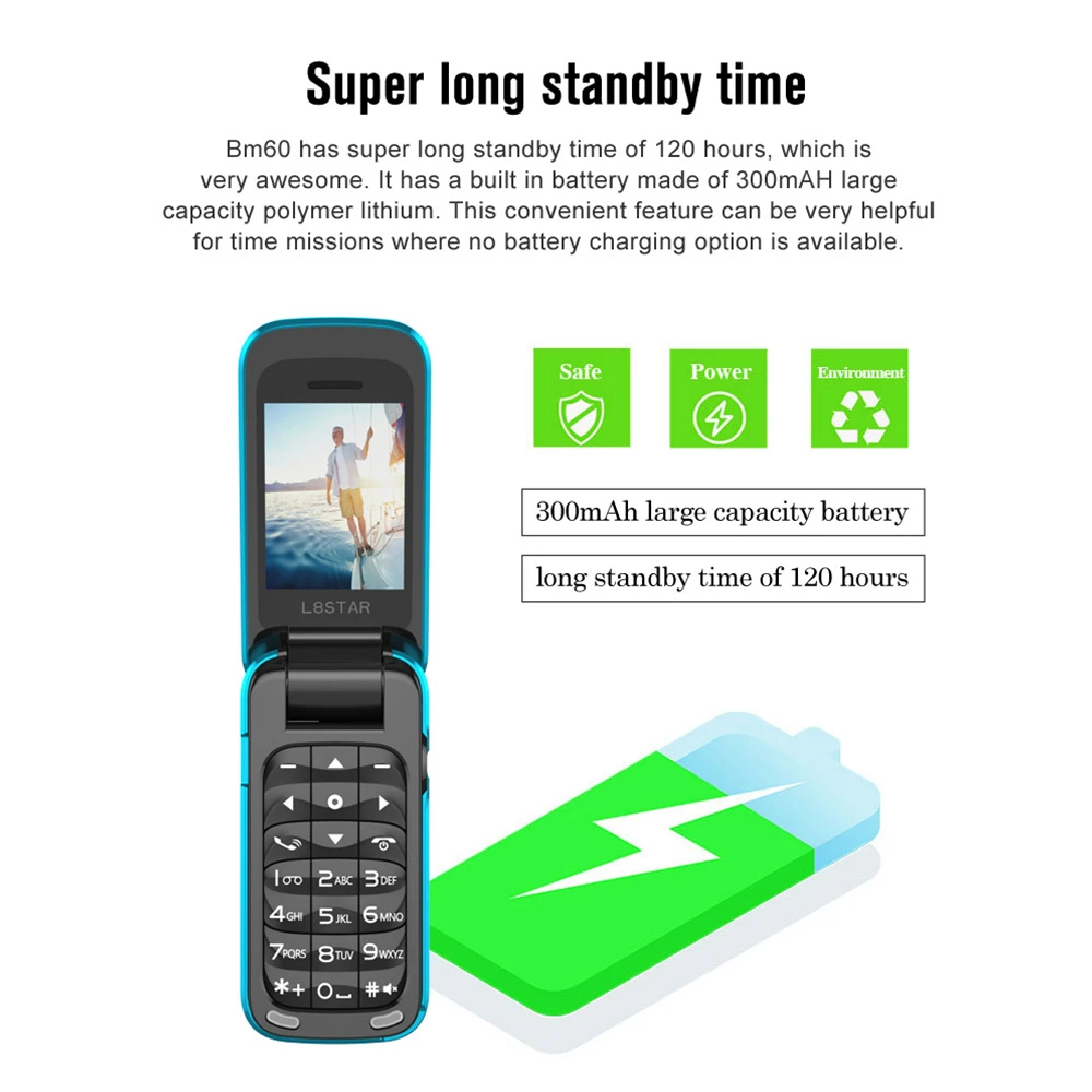 L8star BM60 мини флип мобильный телефон SIM+ TF карта MP3 FM радио волшебный голосовой смены Bluetooth циферблат 3,5 разъем для наушников музыкальный телефон