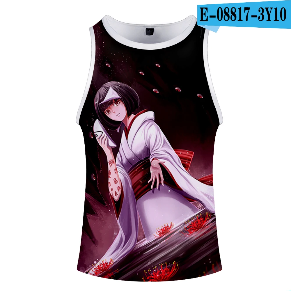 Noragami мультяшный жилет унисекс Топ уличный стиль Мода Лето Без Рукавов бег принт Новинка Топ Роскошный Harajuku Hokage - Цвет: 14
