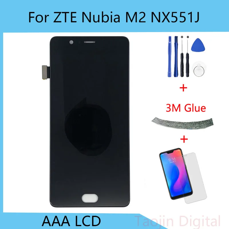 Для 5 &quotZTE nubia M2 NX551J LCD дисплей кодирующий преобразователь сенсорного экрана в