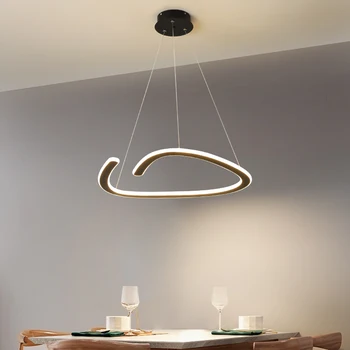 

Modern Creative LED Pendant Light Restaurant Bedroom Simple Iron Hanging Lamp Dining Room Coffee Shop Decoration Pendant Lamps