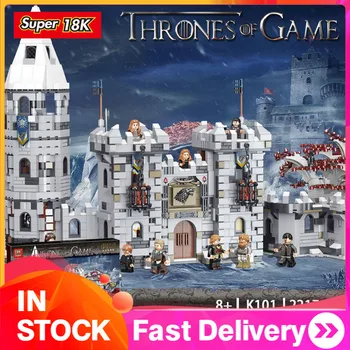 

18K In Stock Movie K101 Series Winterfell 2217+PCS Building Blocks Castle Moc-39717 Dragon Bricks Gift For Toys